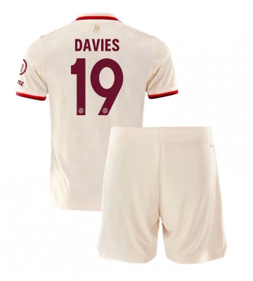 Bayern Munich Alphonso Davies #19 Tercera Equipación Niños 2024-25 Manga Corta (+ Pantalones cortos)